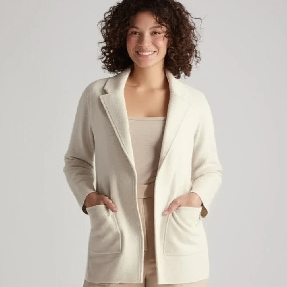 Women's Cream Jacket - Picture 1 of 13